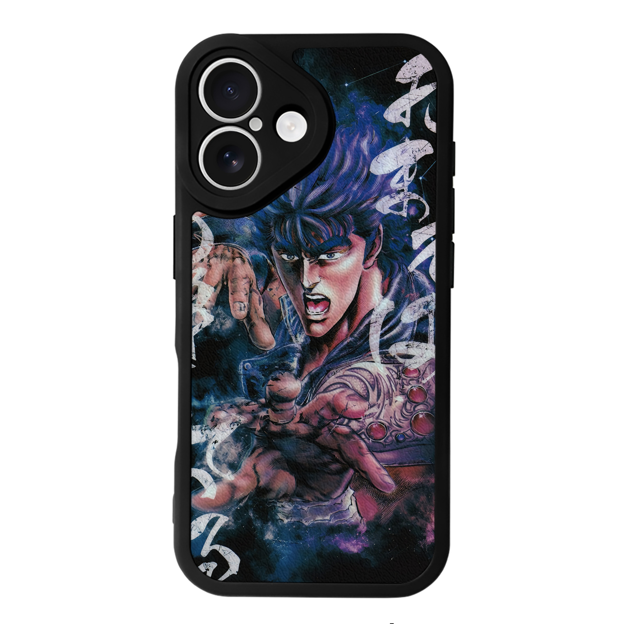 （画像用） 北斗の拳 Fist of the North Star 【iPhone 16シリーズ対応】シリコンスマホケース（レザー調） 材質：シリコン